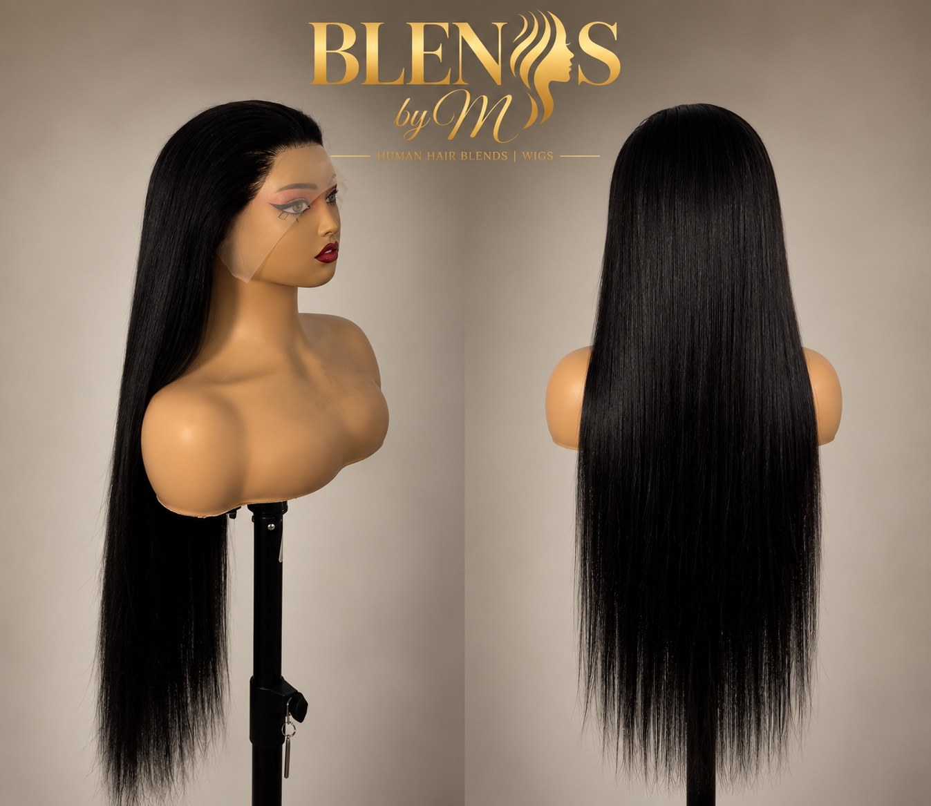 Assorted Straight 32" in Natural black